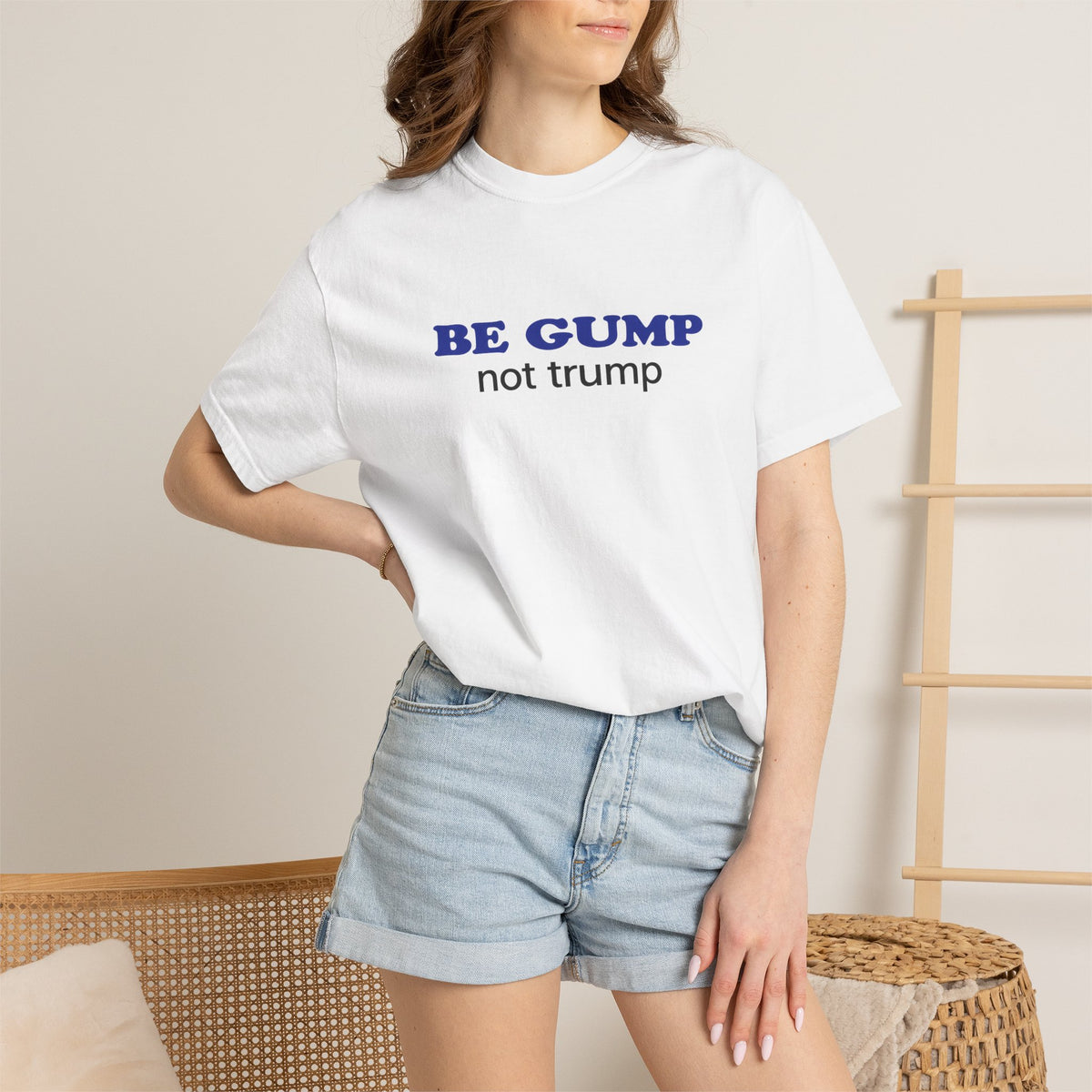 MORE GUMP less trump Tee